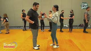 Intermediate Mambo Partner Work On2 Workshop| Salsa Lesson| Abraham Rosales & Michelle Ramos Part 1
