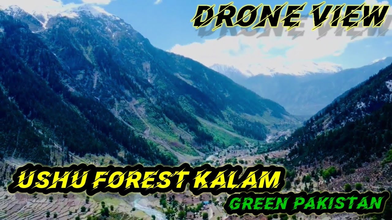 Drone view of Ushu Forest Kalam || Katlang Films