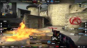 C9 locks it down - C9 vs vexed on cobblestone - DreamHack Cluj-Napoca CSGO Major 2015