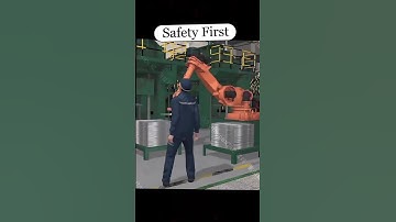 Safety near robot area #nearmiss #robotarm #safetyfirst
