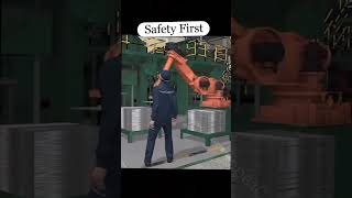 Safety near robot area #nearmiss #robotarm #safetyfirst