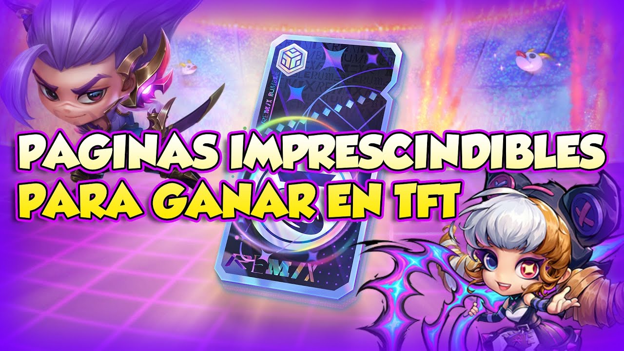 ✅¡ PAGINAS Y APLICACIONES IMPRESCINDIBLES PARA GANAR EN TFT ! Teamfight Tactics