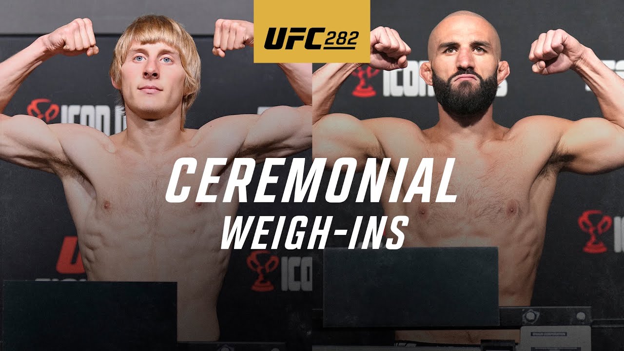 UFC 282 Ceremonial Weigh-In