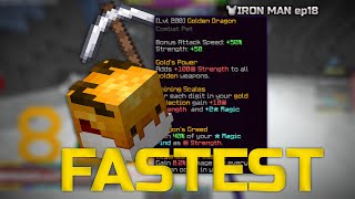 HOW TO LEVEL UP YOUR GDRAG FASTEST | #18 (Hypixel Skyblock Iron Man)