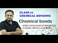 Types of chemical bonds ionic covalent coordinate  chemical bonding