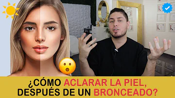 ¿La lejía quita el bronceado?