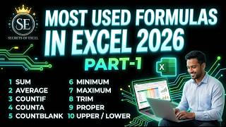 Learn Top 10 Basic Excel Formulas in sample & Easy Way