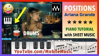 Ariana Grande - Positions - Piano Tutorial With Sheet Music