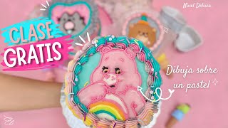 🌈 FREE cake decorating CLASS 🎂 How to draw on a cake 🎨 Draw characters on cake