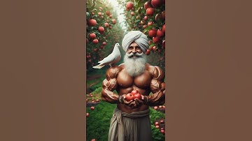 "The Farmer and the Apple Tree"  #ai ##pigeon #farmer #apple