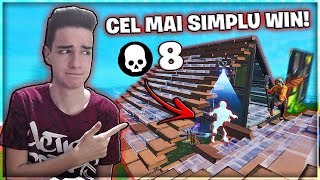 CEL MAI SIMPLU WIN la SOLO! 8 KILL-URI | Fortnite Romania