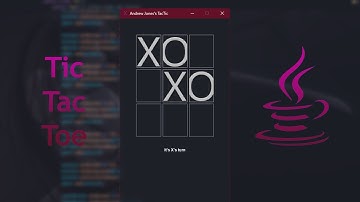 Creating Tic Tac Toe with Java!