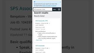 Amazon Work From Home / Full Time / SPS -Seller Partner Support / State Wise June 2026