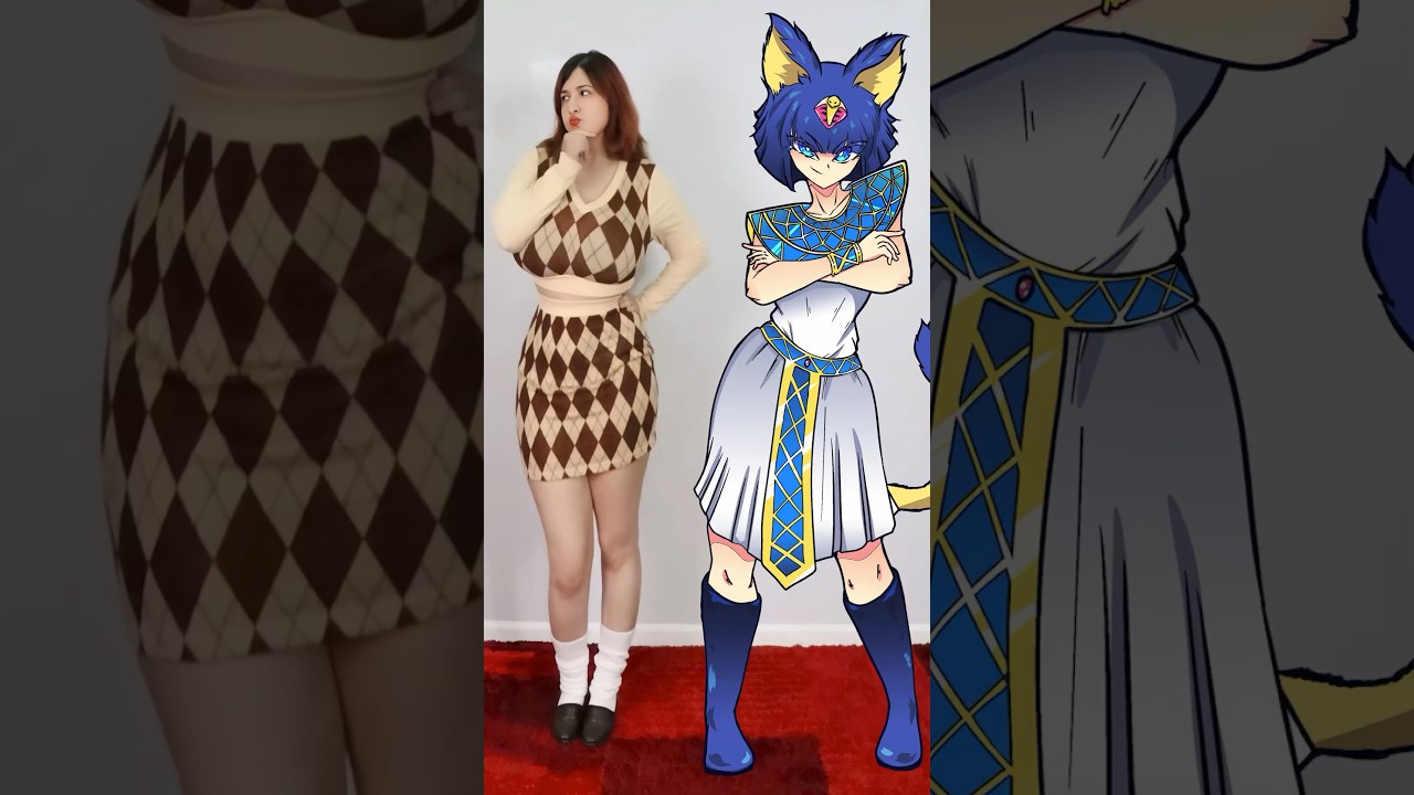 ANKHA 2D VS 3D 🐍 #cosplay