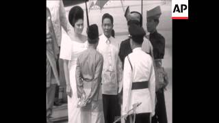 SYND 10 1 68 PHILIPPINES PRESIDENT VISIT