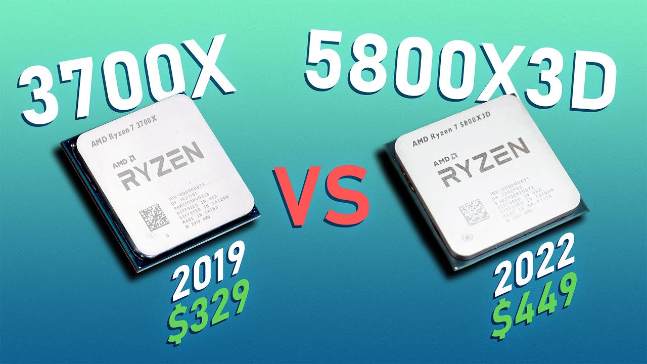 Ryzen7-3700x+A520+虎徹+メモリ32GB AMD RYZEN 7 3700X VS 5800X3D - YouTube