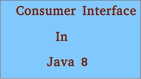 Consumer Interface in Java8