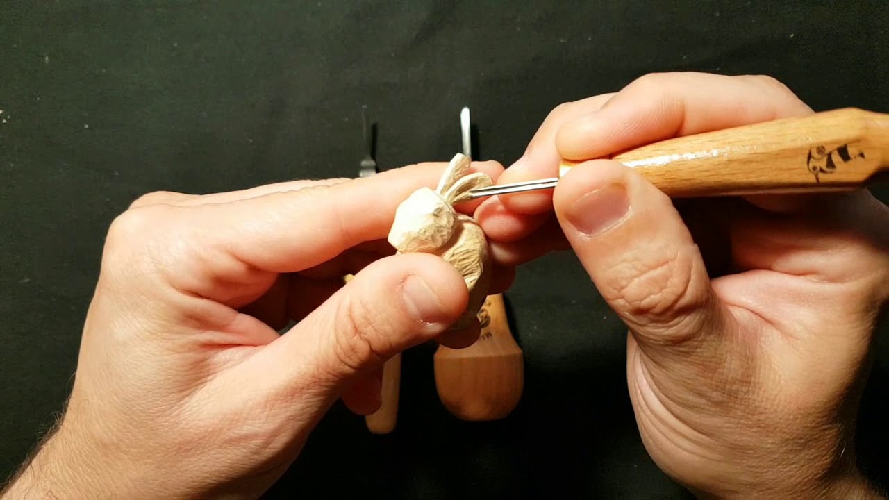 96 Talla de madera: cortes con cuchillo 1/4 - YouTube