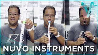 クラリネオ、jSax、スチューデントフルートレビュー（「NuvoInstruments」より）