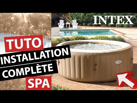 COMMENT INSTALLER ET MONTER SON #JACUZZI SPA GONFLABLE #INTEX PureSPA SAHARA 4 places 💧💦