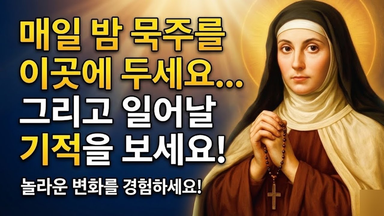 55. 기적을 부르고 싶다면 밤에 묵주를 이곳에 두세요