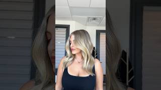 Brunette to blonde transformation 🤍