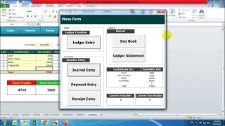 Daily Accounting Software in Excel (for daily transaction) screenshot 1