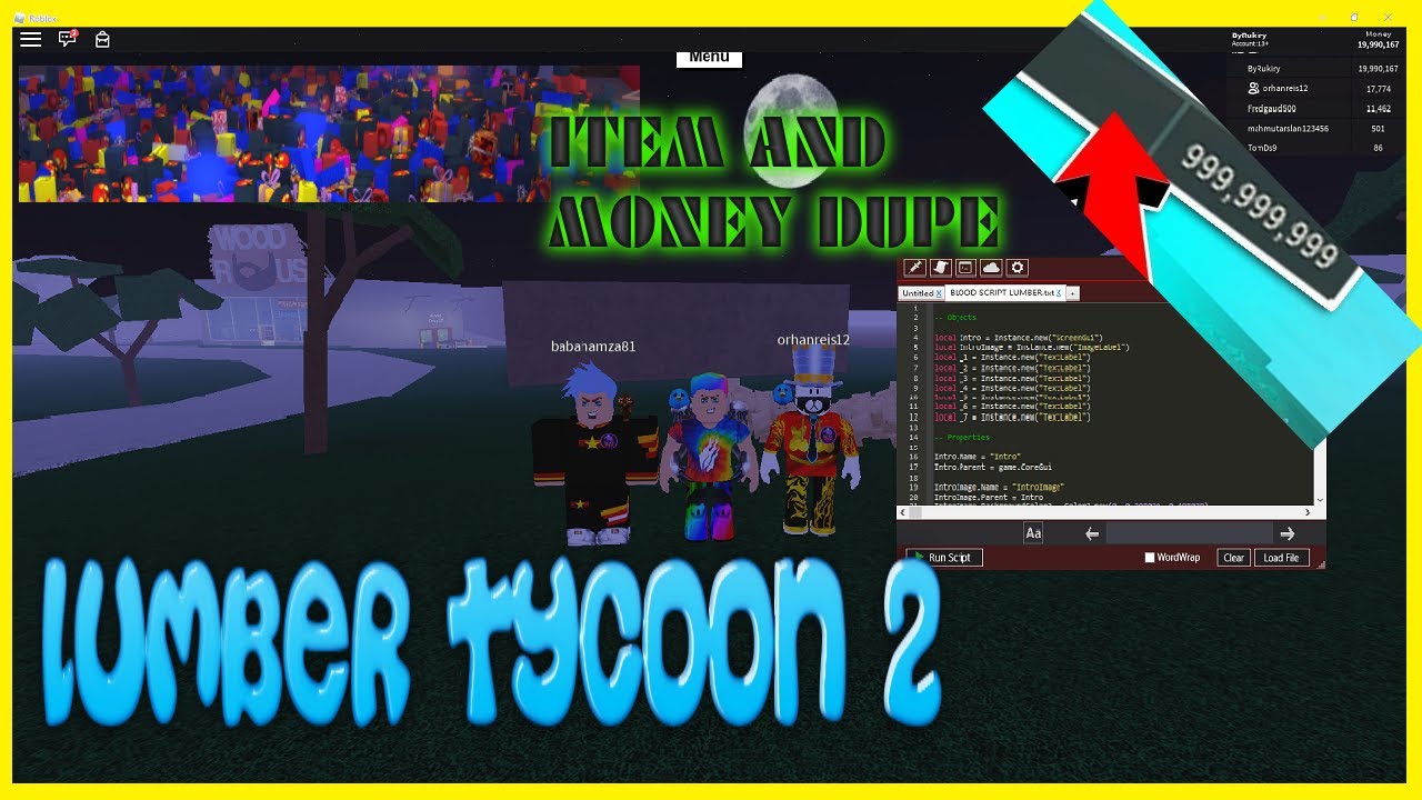 Item Dupe Money Dupe Lumber Tycoon 2 Roblox Youtube - roblox dupe money