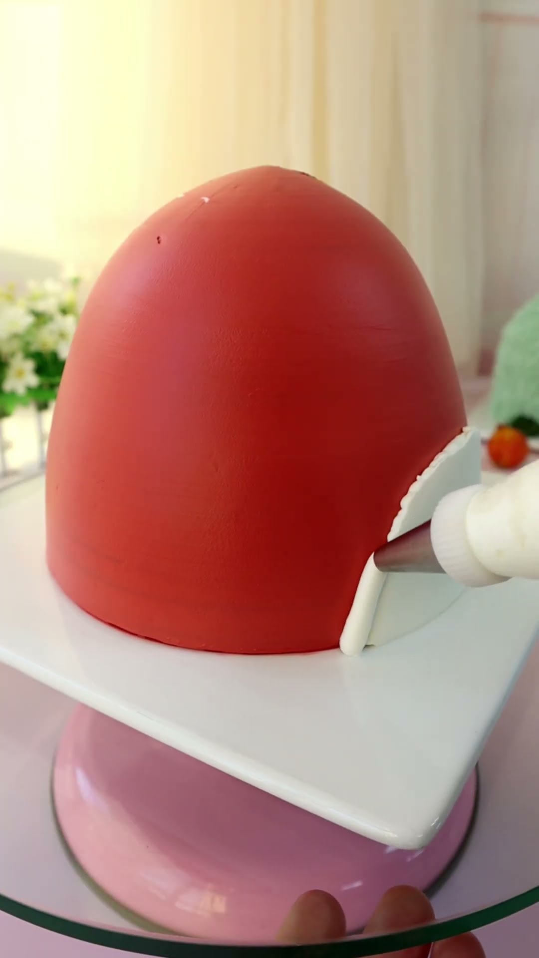 Cake training Bread and cake professional baking training Cake baking teaching Cute Santa Claus