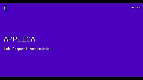 Lab Request Automation by Applica