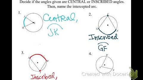 10.4 Inscribed Angles and Polygons