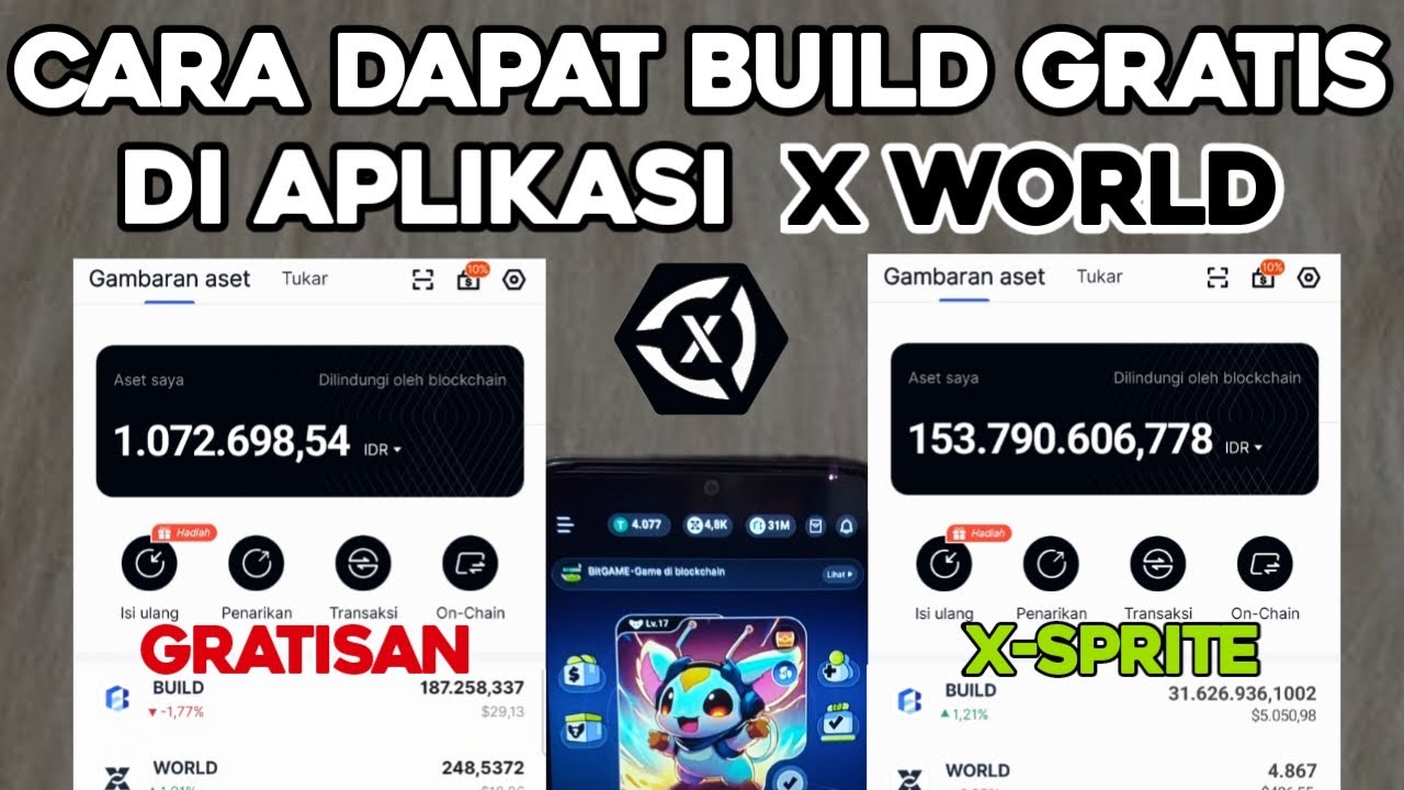 TERBARU!! CARA TERCEPAT DAPAT BUILD GRATIS DI APLIKASI X WORLD LANGSUNG JADI KOIN ||  DAPAT 31 JUTA
