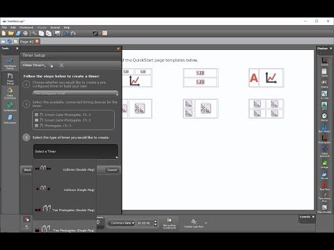 Configure Smart Gate and Standard Photogate for Time Between Gates (Capstone)