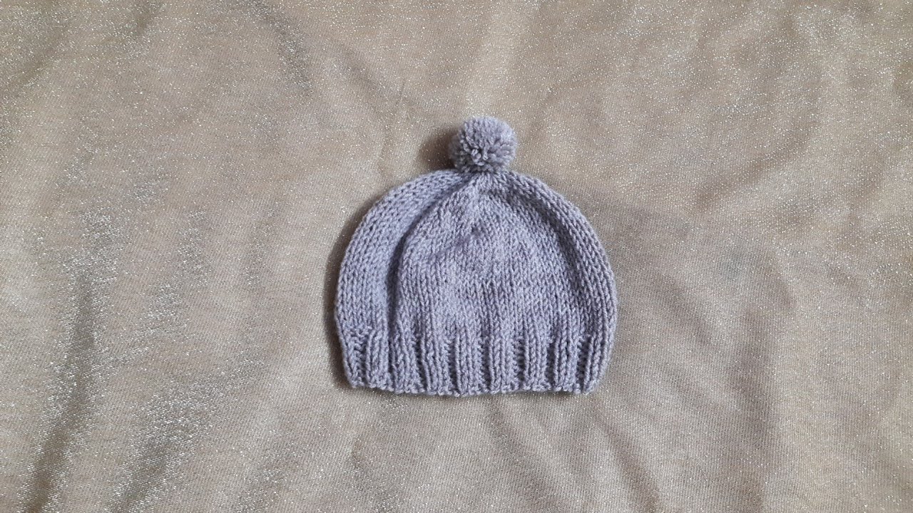 طاقية تريكو بأربع مقاسات للأطفال سهلة جدا * قناة knitandcrochet