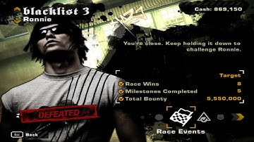 Need For Speed: Most Wanted (Blacklist #3)Rival Challenge-Ronnie