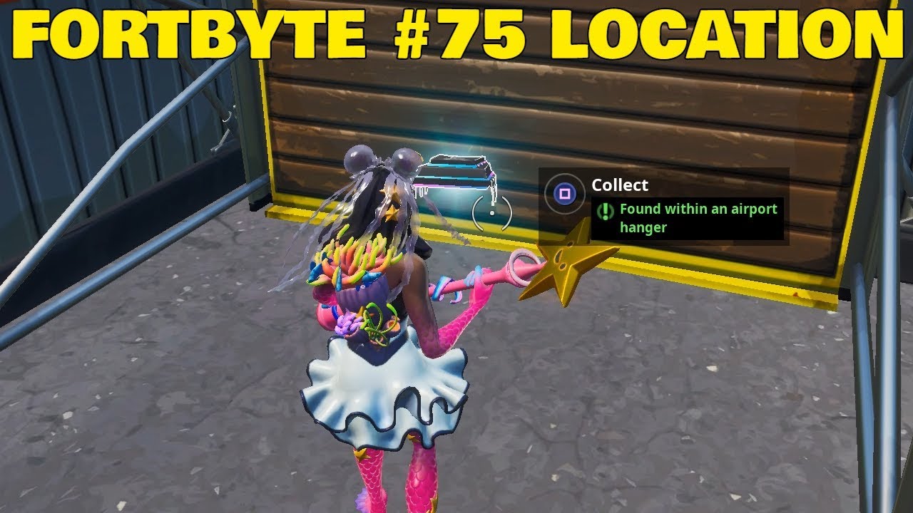 FOUND WITHIN AN AIRPORT HANGER - Fortnite Fortbyte #75 Location Guide