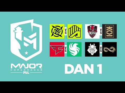 [CS2] PGL MAJOR - FaZe vs Falcons | G2 vs Eternal Fire - EU RMR Grupa A Dan 1