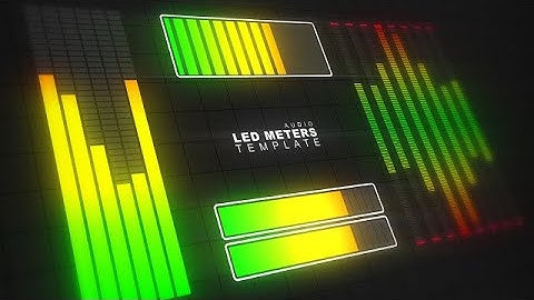 Audio LED Meter After Effects Templates