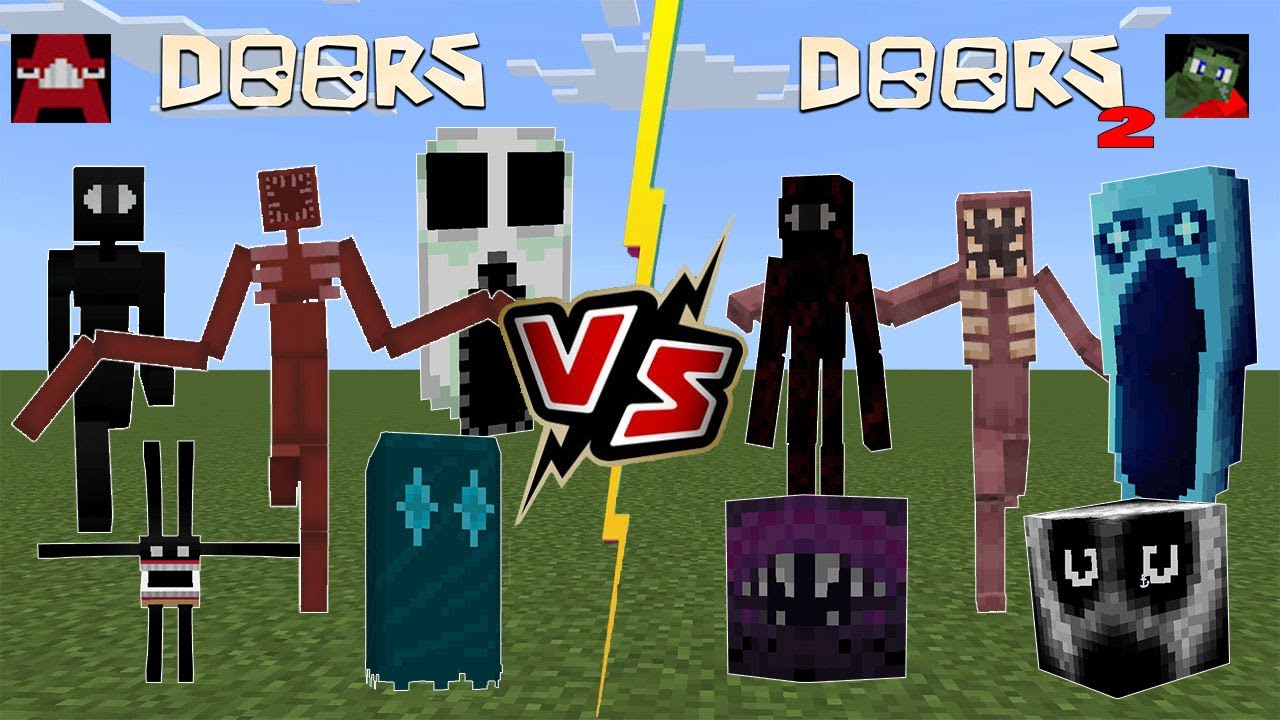 Roblox Doors Monsters VS Backroom Entities [Minecraft PE] 