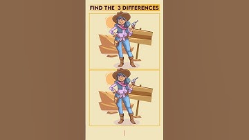 Find The 3 Differences - #135 #findthedifference #findthe3difference #spotthedifferences