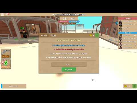 All Codes In Wild Revolver 2018 Youtube - codes for wild revolvers roblox 2018