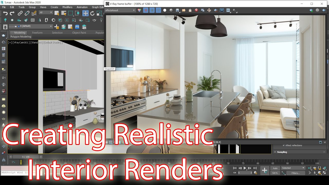Amazing Realistic Interior lighting and rendering tutorial - 3ds max ...