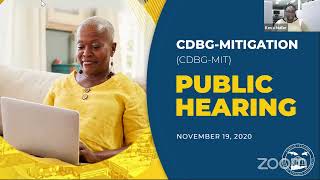 CDBG - MIT Action Plan Townhall Discussion