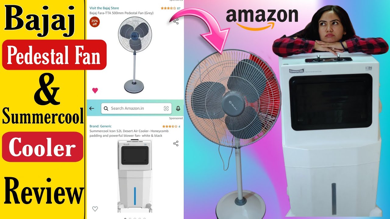 SUMMERCOOL Cooler & BAJAJ Pedestal Fan Review Buy Or Not? 🧐 YouTube