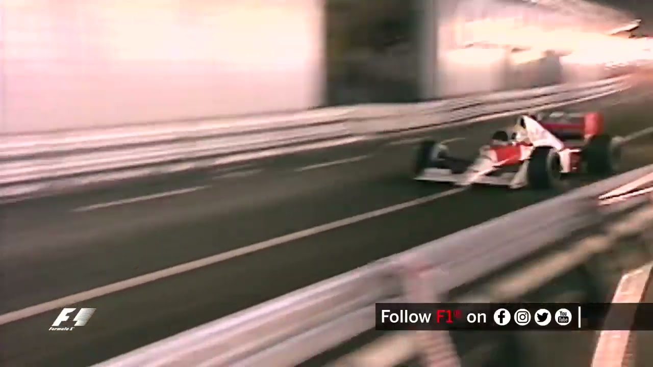 F1 Classic Onboard  Senna On The Charge At The 1990 Monaco Grand Prix