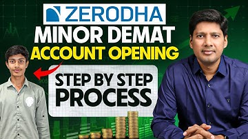 Zerodha Minor Demat Account process in Telugu | Zerodha Minor Account opening process Demo