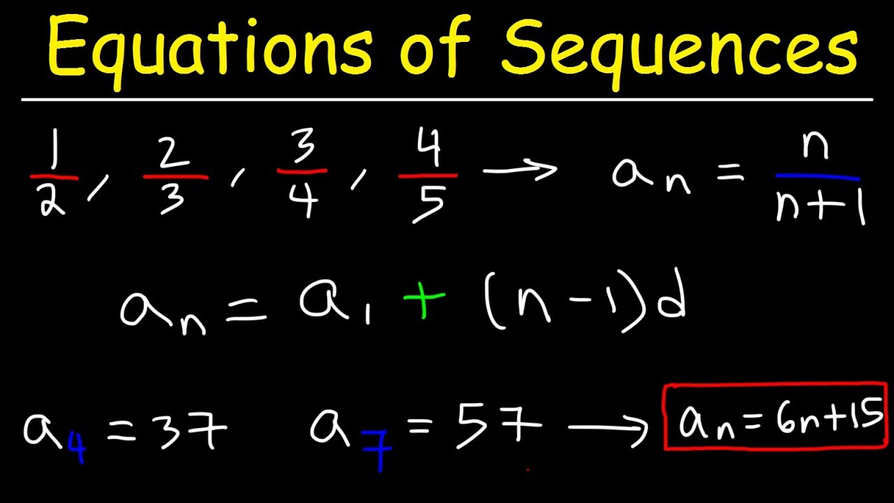 Writing a General Formula of an Arithmetic Sequence