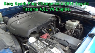 The Easy Way to Change Spark Plugs on a 2011 2nd Gen Toyota Tacoma with the V6 4.0L Engine. by 737mechanic 178 views 2 weeks ago 22 minutes
