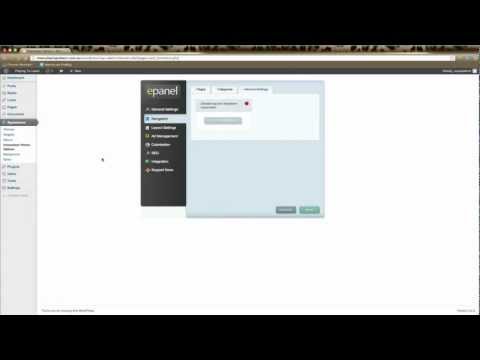 Elegant Themes EPanel Layout Settings