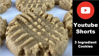 Easy 3 ingredients Peanut Butter Cookies #Shorts screenshot 2